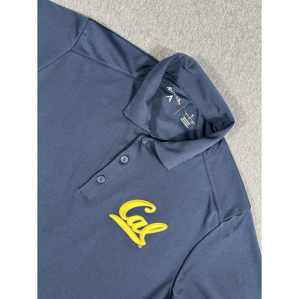 Antigua California Golden Bears Cal Polo Shirt Navy Performance Men's Size S